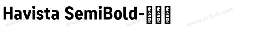 Havista SemiBold字体转换